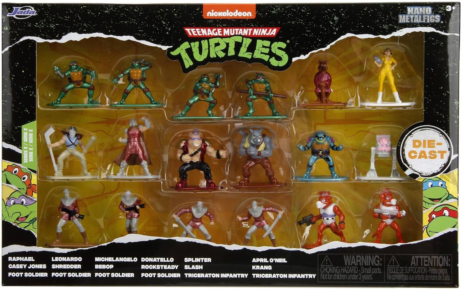 Jada Toys - Teenage Mutant Ninja Turtles - Nano MetalFigs - 1.65" Diecast Figure 18-Pack Wave 2 - Collectibles