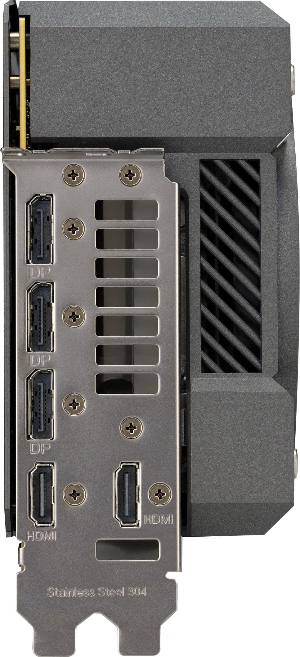 The text on the image reads "DP DP DP HDMI HDMI Stainless Steel 304." This can be grouped and corrected as "DP DP DP HDMI HDMI Stainless Steel 304."