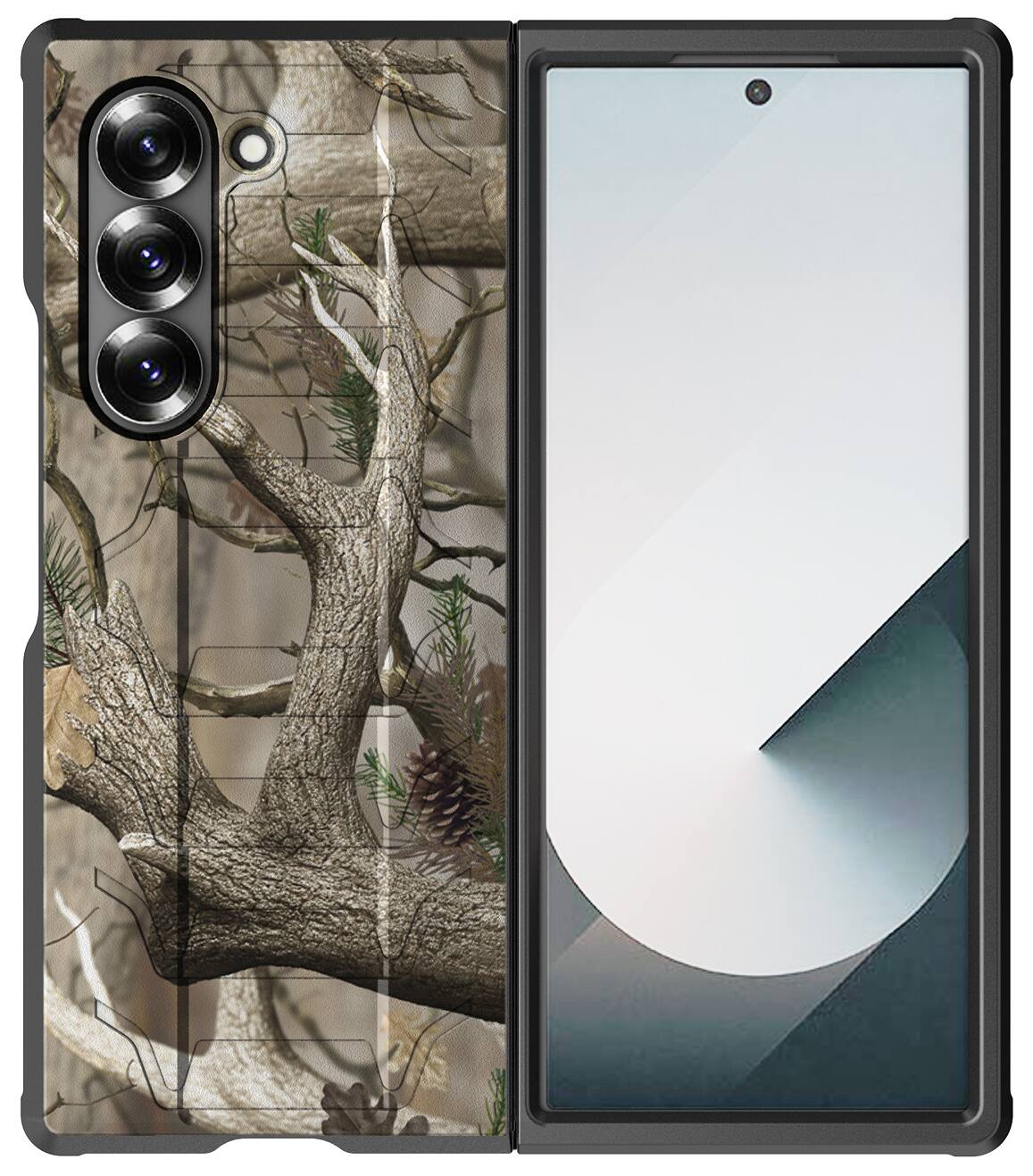 Alt View 2. Nakedcellphone - Case for Samsung Galaxy Z Fold 6 - Special Ops Rugged Tactical Phone Cover - Camo.