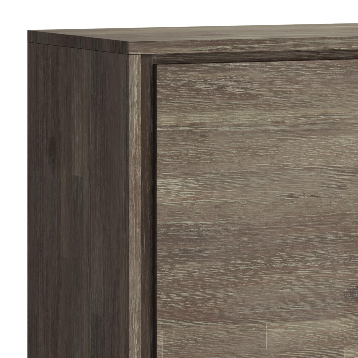 Alt View 12. Simpli Home - Lowry Medium Storage Cabinet - Distressed Grey.