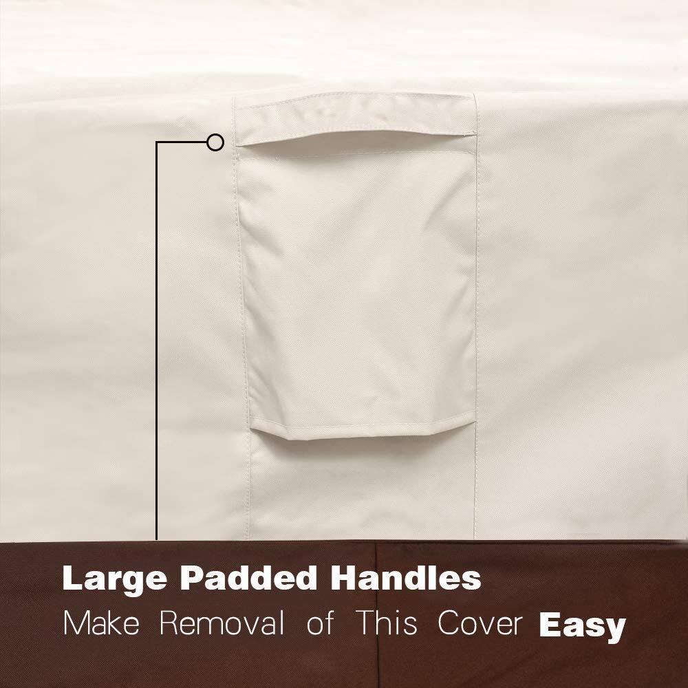 Large Padded Handles  
Make Removal of This Cover Easy