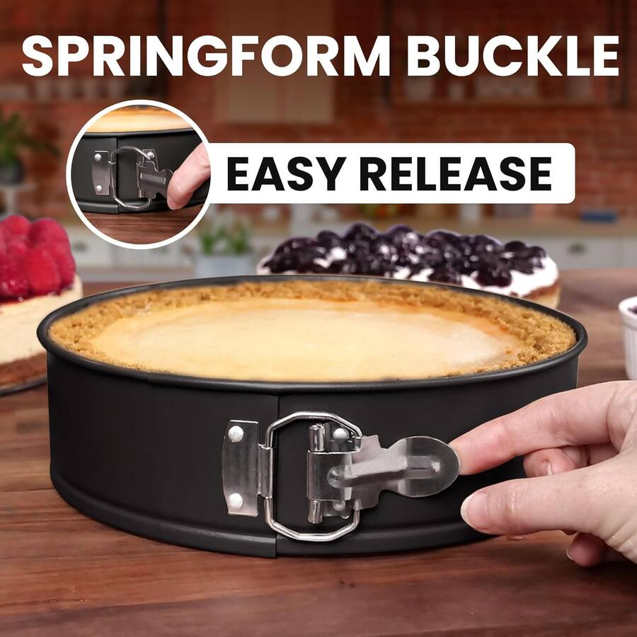 9 In Springform Pan Zulay Kitchen Premium Springform Pan 9 Inch Nonstick Cheesecake Pan ...