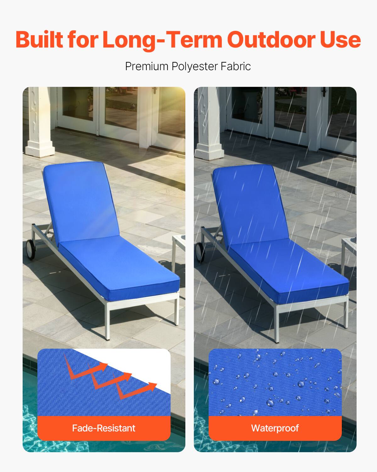 Built for Long-Term Outdoor Use  
Premium Polyester Fabric  

Fade-Resistant  
Waterproof