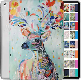 DuraSafe Cases - iPad 10th Gen 10.9" 2022 Lightweight Shockproof TPU Smart Cover A2696 A2757 A2777 A3162 A3354 A3355 A3356 - Deer Print