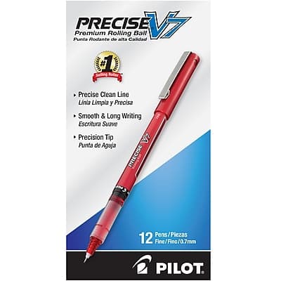 Pilot - Precise V7 Rollerball Pens, Fine Point, Red Ink, Dozen (35352) price history on PriceWatchPro