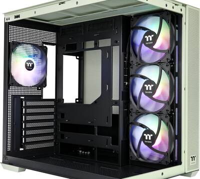 Thermaltake View 380 TG ARGB Mid Tower ATX PC Case Matcha