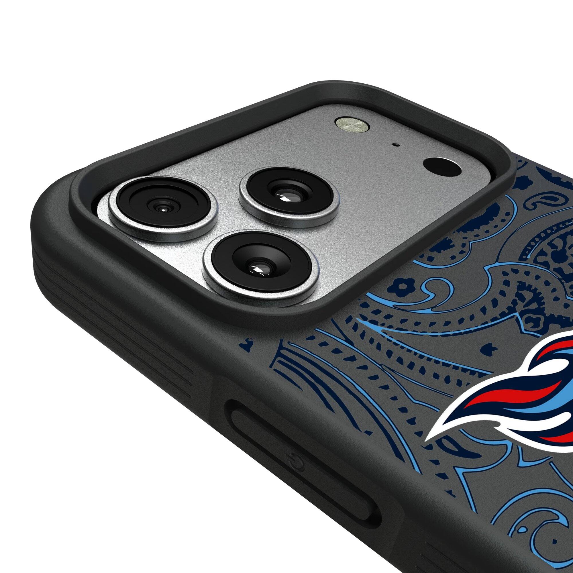 Alt View 2. Keyscaper - Tennessee Titans Bump Case with 8.2ft Drop Protection - 13 mini - Multicolor.