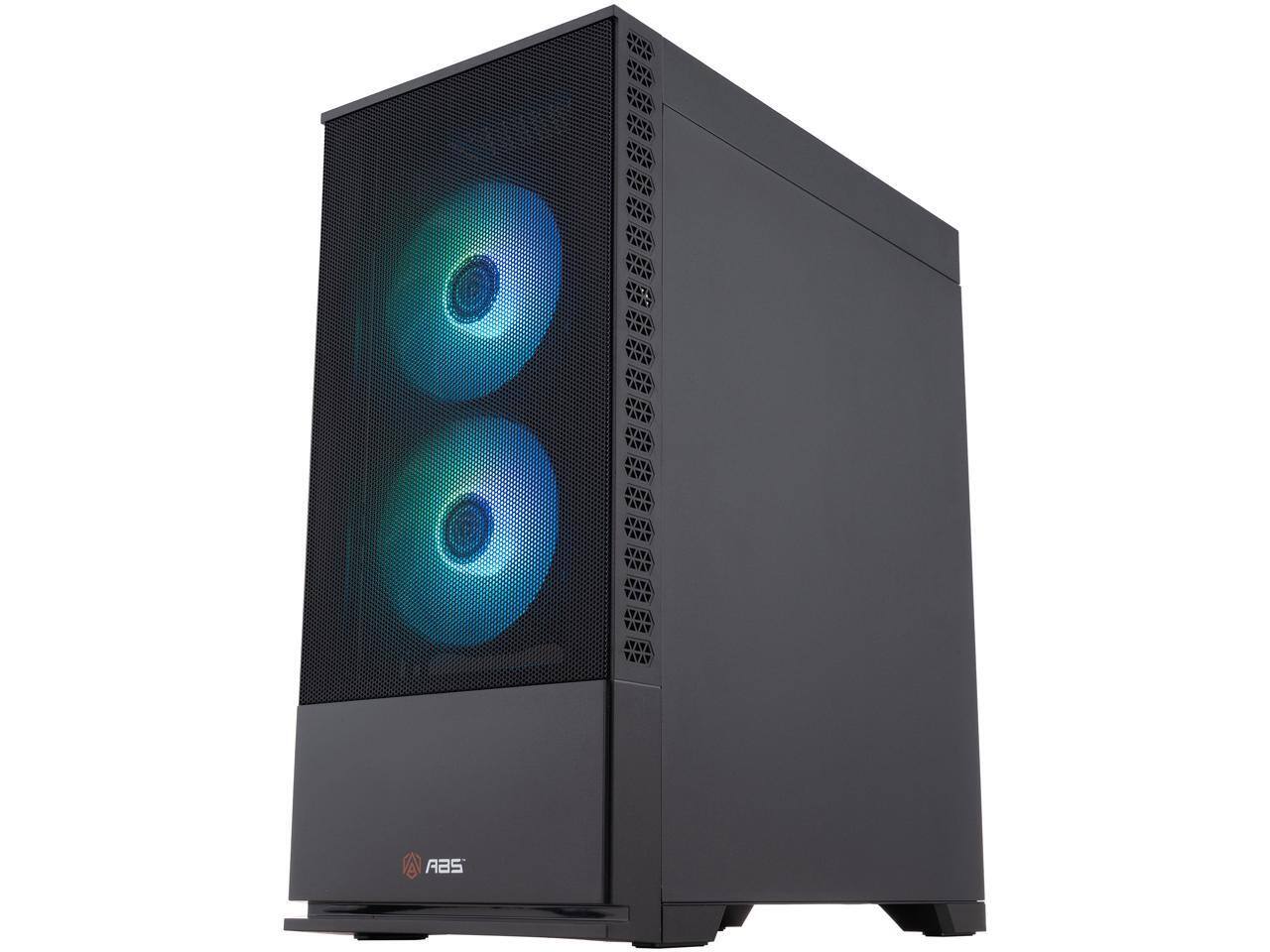 Alt View 7. ADVANCED BATTLESTATIONS - ABS Cyclone Aqua Gaming PC - Windows 11 - Intel Core i7-14700F - GeForce RTX 5060 - 32GB DDR5 - 1TB M.2 NVMe - black.