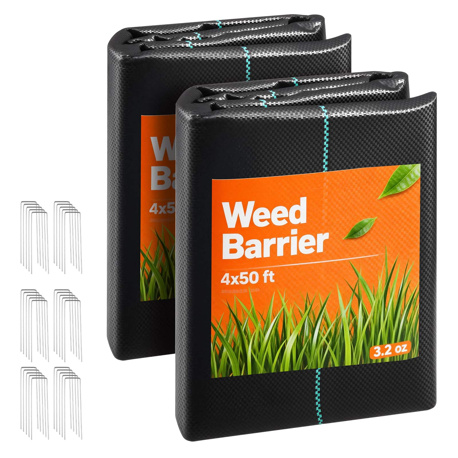 VEVOR - Weed Barrier Fabric Heavy Duty, 2 Packs 4x50FT 3.2oz Weed Blocker Fabric, Woven Landscape Fabrics, Garden Fabrics Weeds - Black price history on PriceWatchPro