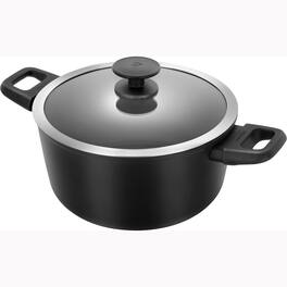 ZWILLING - Madura Plus Forged 5-qt Aluminum Nonstick Dutch Oven with Lid - Black