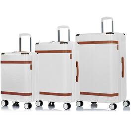 Champs - Vintage Air 3-Piece Hardside Luggage Set - Ivory