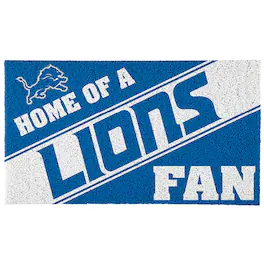 Evergreen Enterprises - Detroit Lions 18" x 30" Team Turf Mat - Multicolor