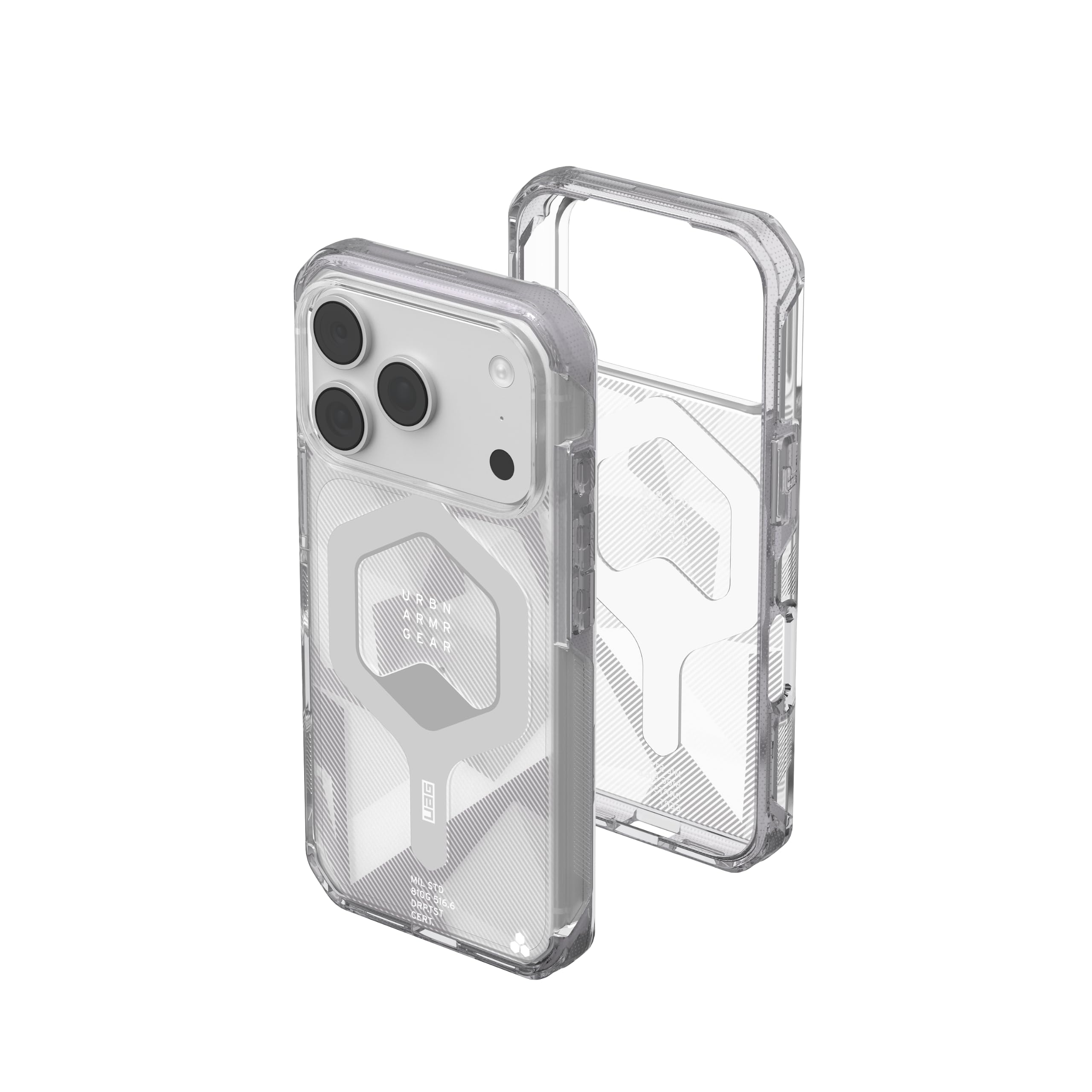 UAG - iPhone 18 Pro Case/iPhone 17 Pro Case with MagSafe, Translucent, Anti-Yellowing, Plyo - Interface Ice/Smoke