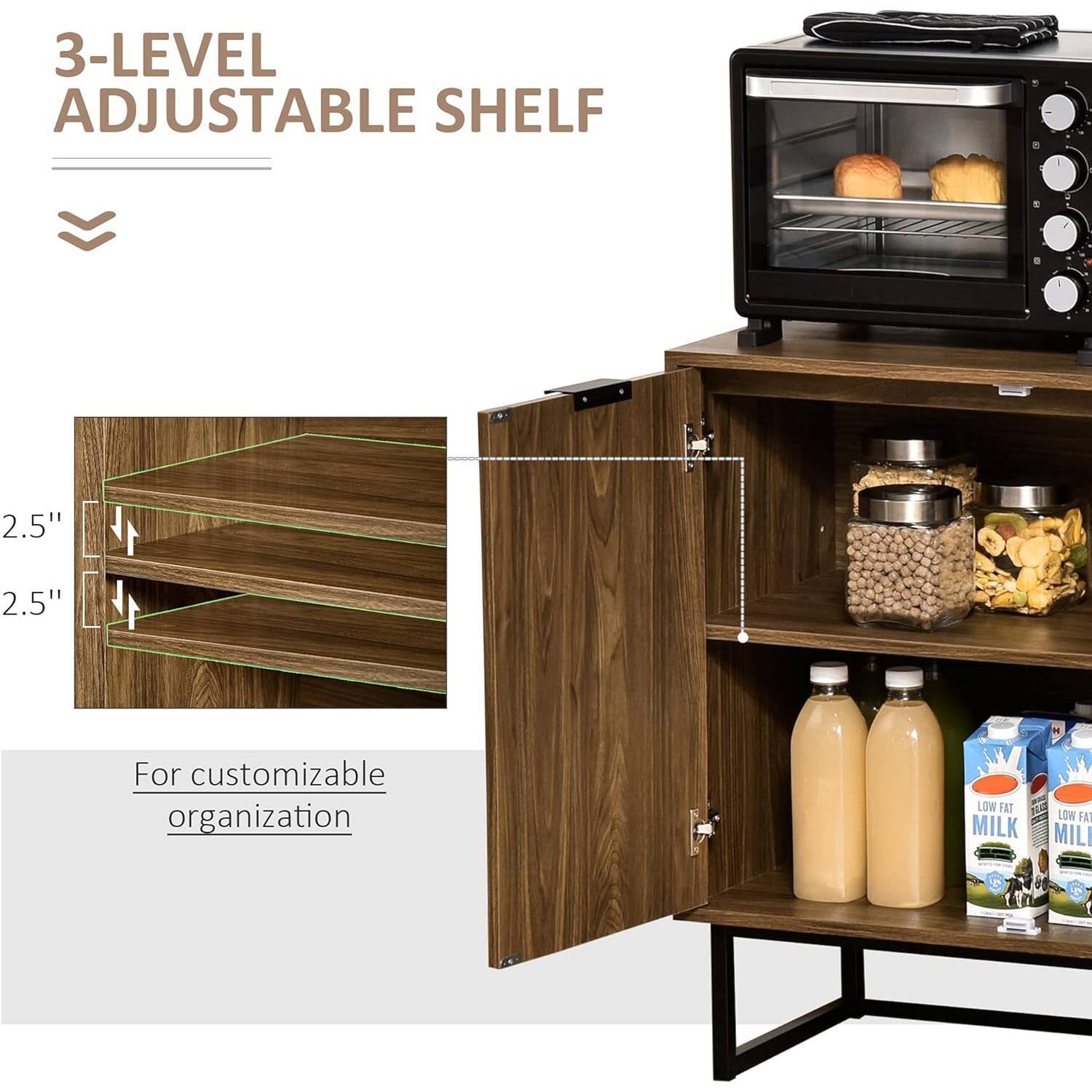 3-LEVEL ADJUSTABLE SHELF

2.5" 2.5"

For customizable organization

LOW FAT MILK