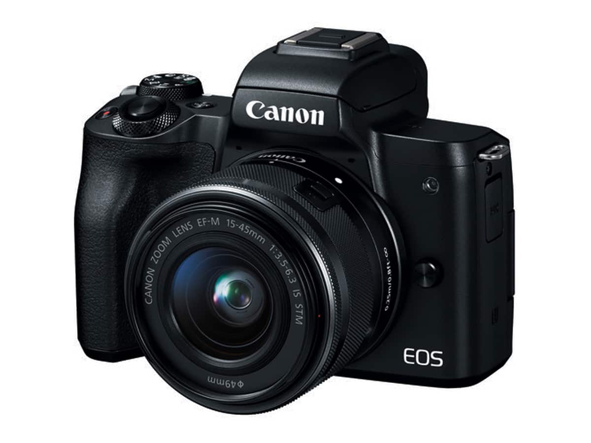Canon - EOS M50 Mirrorless Digital Camera - with 15-45mm Lens (International Model) - Black