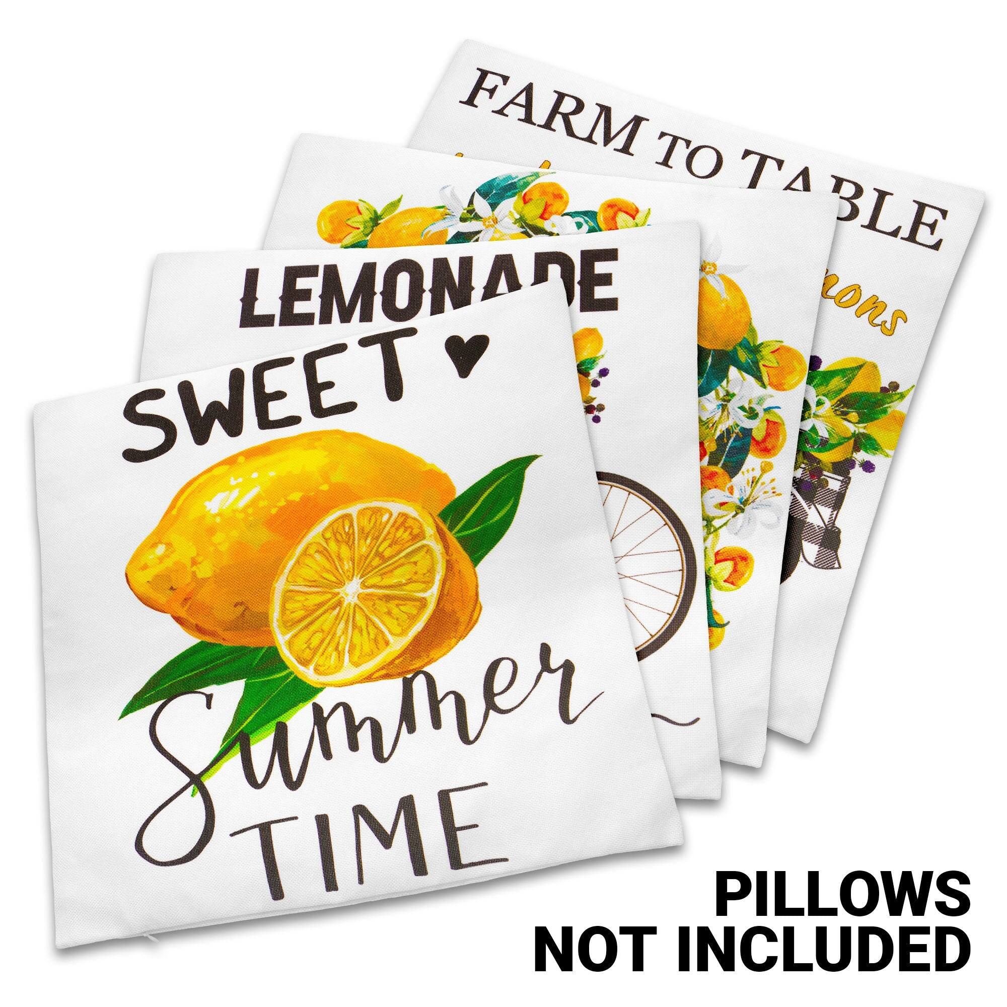 FARM TO TABLE LEMONADE  
SWEET Summer TIME  
PILLOWS NOT INCLUDED