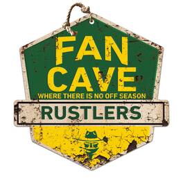 Jardine - Golden West College 20" x 20" Fan Cave Badge Sign - Green