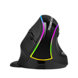 J-Tech Digital - Wireless Rechargeable Vertical Ergonomic Mouse - Wireless - Black