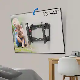 Barkan - 13-43" Tilt TV Mount - Black