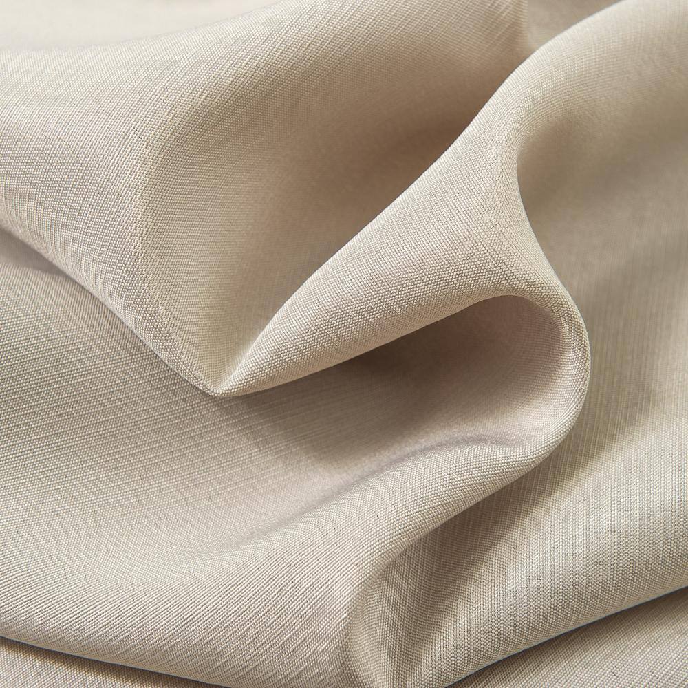 Left. Olivia Gray - Olivia Gray Gilbert Solid Single Grommet Curtain Panel Pair - 54x84" Taupe - Taupe.