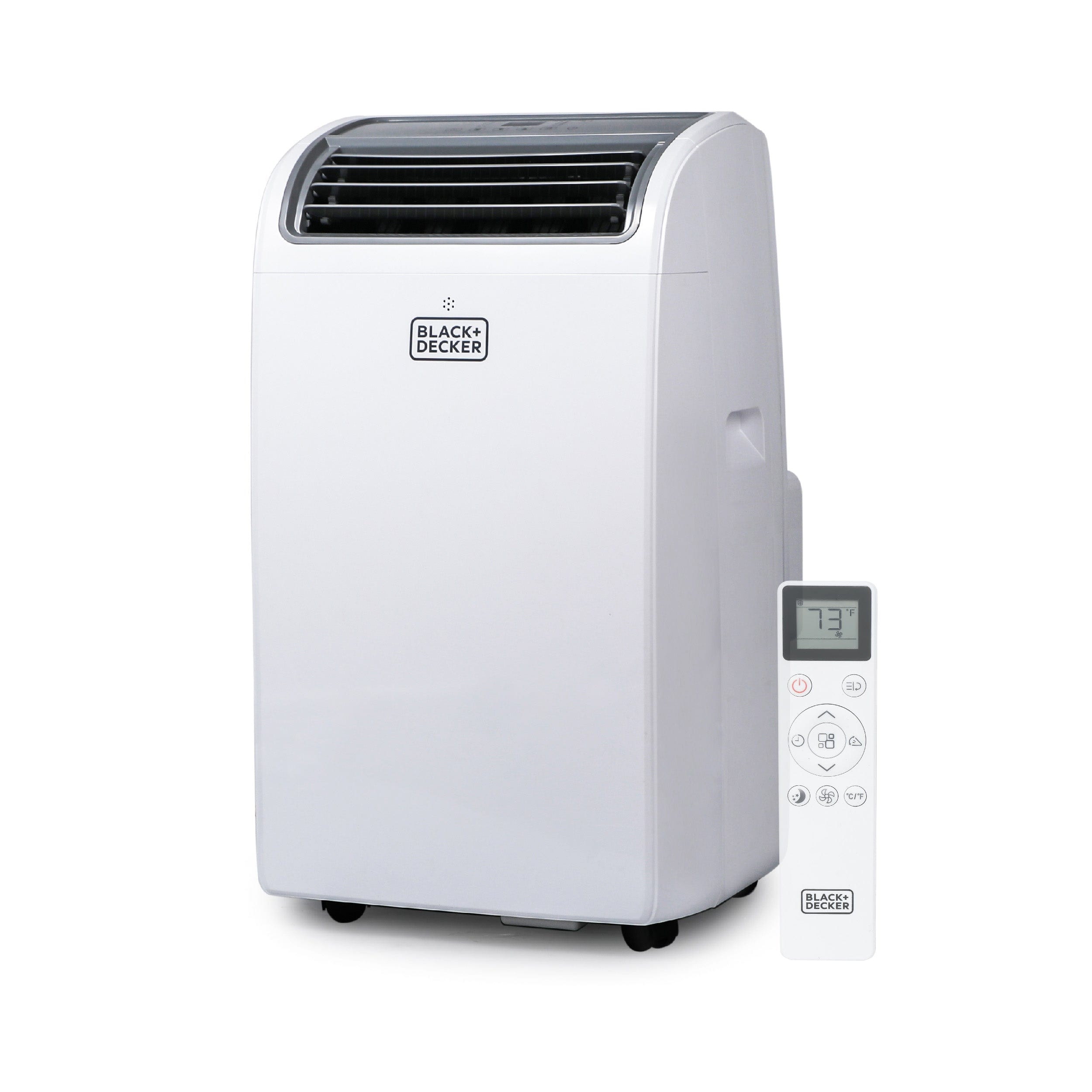 Black+Decker - Portable Air Conditioner with Heat, 14,000 BTU Cooling, 12,000 BTU Heating for Rooms up to 700 Sq. Ft - White
