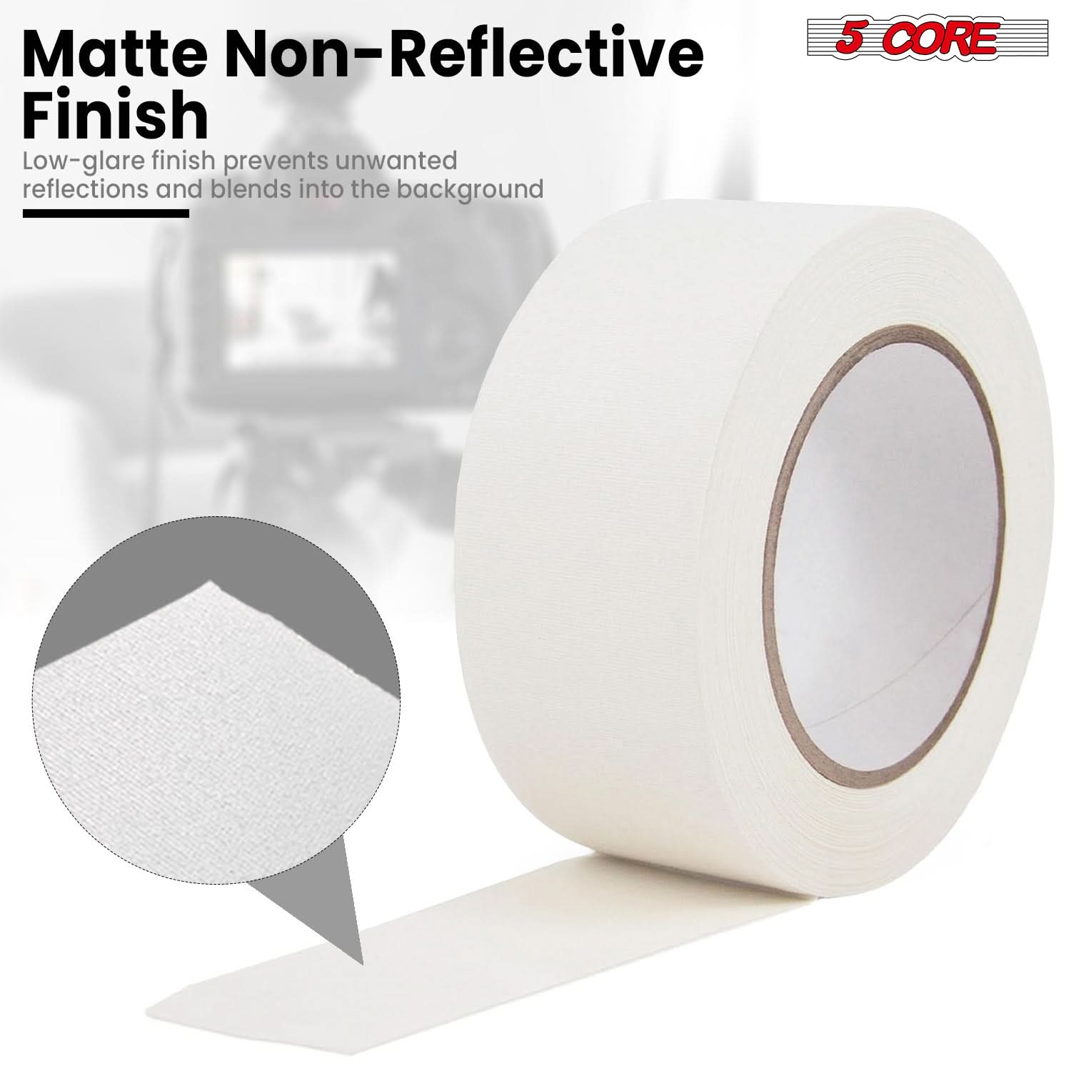 Matte Non-Reflective Finish

Low-glare finish prevents unwanted reflections and blends into the background

5 CORE