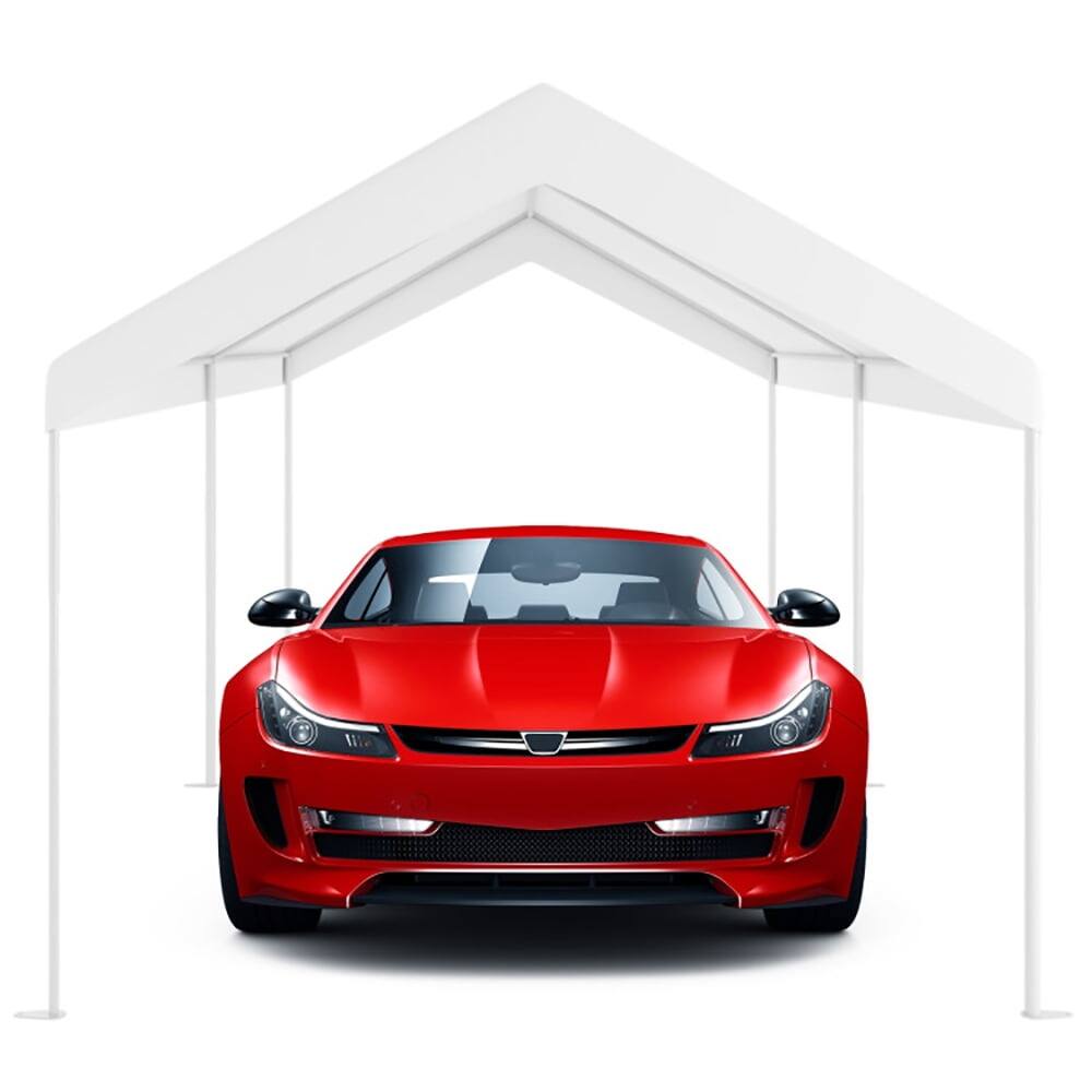 Left. Kadyn - 10 x 20 Feet Steel Frame Portable Car Canopy Shelter for Gazebo Cover Patio Garden Outdoor.