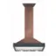 Angle. ZLINE - Designer Copper 30" Externally Vented Range Hood - Hammered Copper/Bronze Accents.