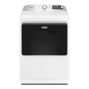 Maytag - 7.4 Cu. Ft. Pet Pro Top Load Electric Dryer with Extra Power and Sanitize Cycle - White
