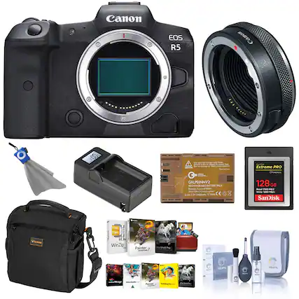 Canon EOS R5
Canon
00%
Use specified charger only. Never guard - fre or subject D DIOSS heat De not damage or short circuit contacts CAUTION Made Chria GREEN EXTREME GXLPE6NHV2 RECHARGEABLI BATTERY PACK Replaces Canon LP-EINH F USB- Charging Port Li-ion 7.2V 2400mAh CE
SanDisk Extreme PRO CFexpress 128GB Read 1700 MBA Write 1200 MB/6 SanDisk
FSUNGER
WinZip
Painter essentials
rShot Pro
HOOTE
-
PRO OPIC
PROOPTIC
16:00
hage Videoside
Painter PhintShopp Pro.com ORIO AlheShot Pro) 7 INGREDIENT
-
zza
