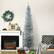 Alt View 1. Homcom - Artificial Pencil Christmas Tree, Slim Xmas Tree with 499 Realistic Branch Tips and Plastic Stand - silver.