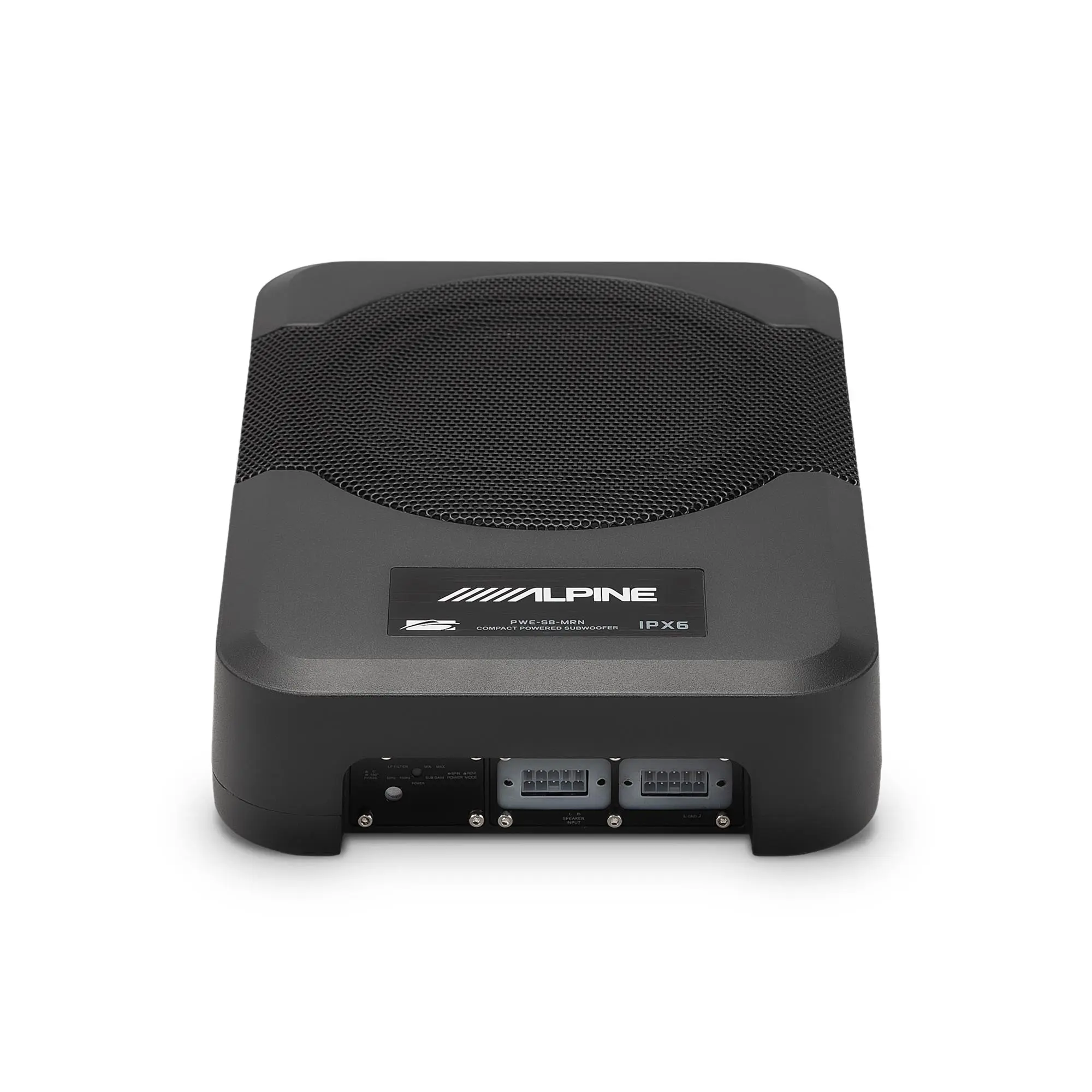 ALPINE  
WE-18B COMPACT SUB WIRELESS SPEAKER  
IPX6  

1LPINE - WEOO.CEH 11 -C | | IPX6