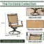 Alt View 13. Hanover - Fontana 7-Piece Outdoor Dining Set with 6 Sling Swivel Rockers and a 38-In. x 72-In. Cast-Top Table - Tan/Bronze.