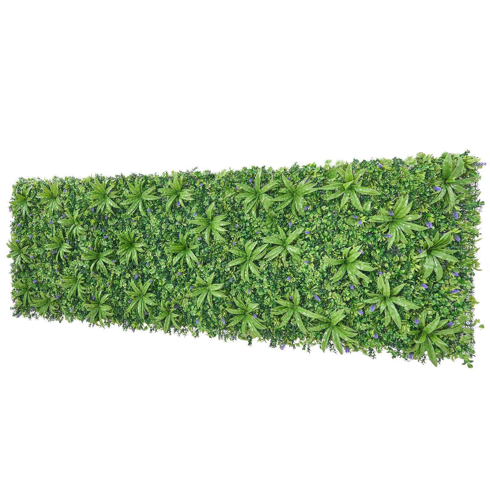 Alt View 5. VEVOR - Artificial Plant Wall, 40 x 120 in Artificial Boxwood Panels, Sun Protection Greenery Backdrop Privacy Hedge Fence - Green.