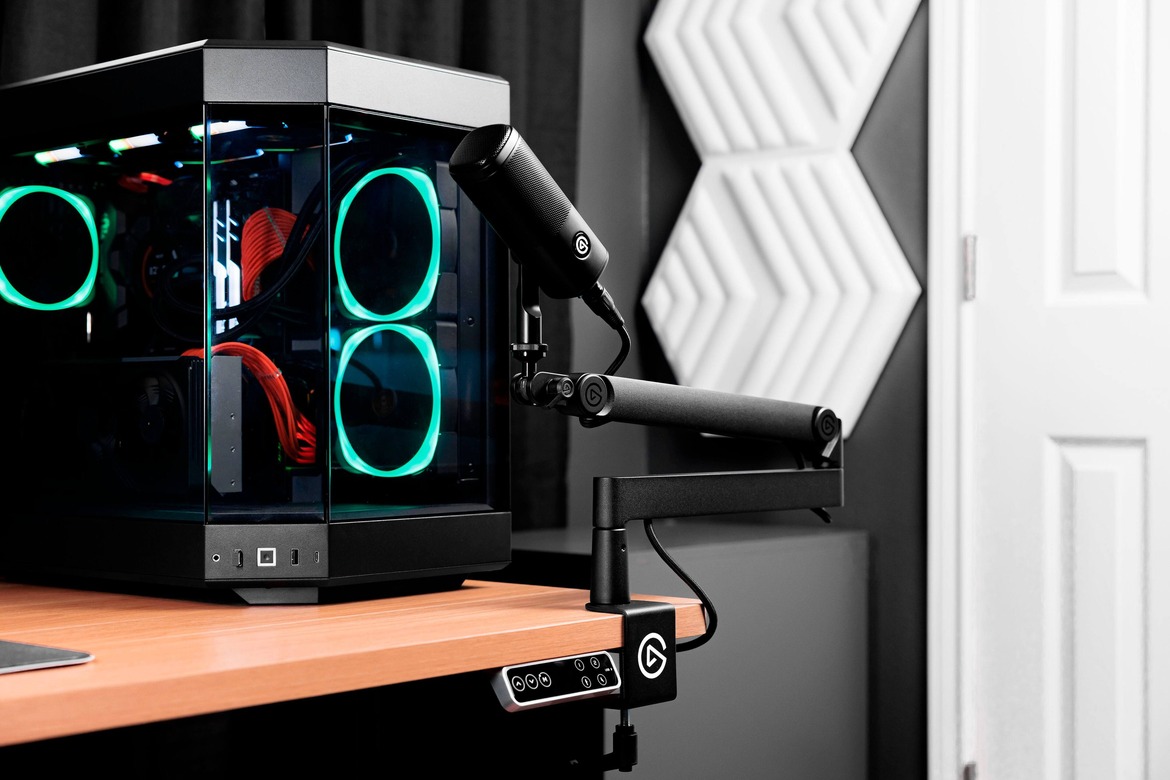 Alt View 19. Elgato - Wave Mic Arm Pro - Black.