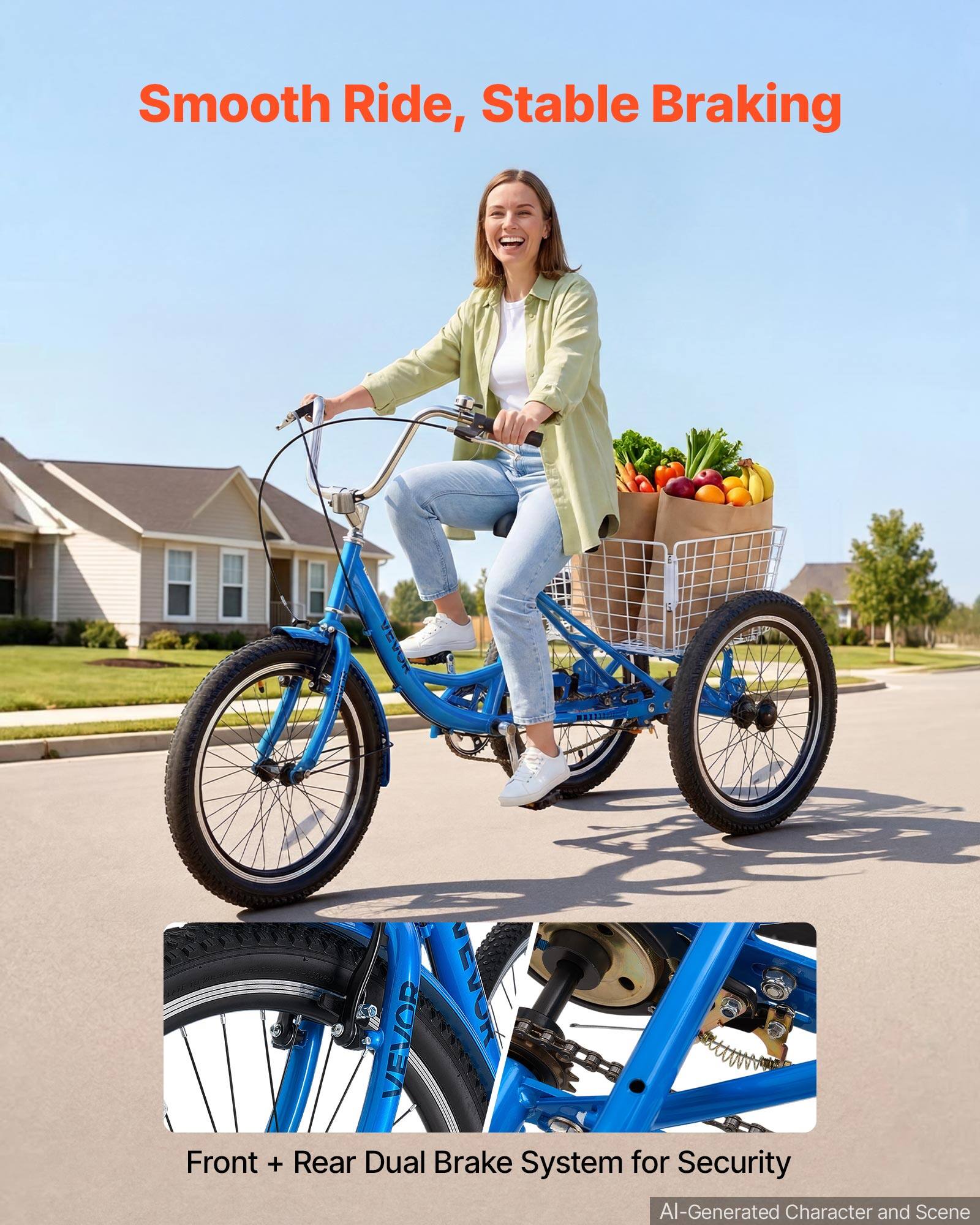 Smooth Ride, Stable Braking

HOVEA

Front + Rear Dual Brake System for Security

AI-Generated Character and Scene