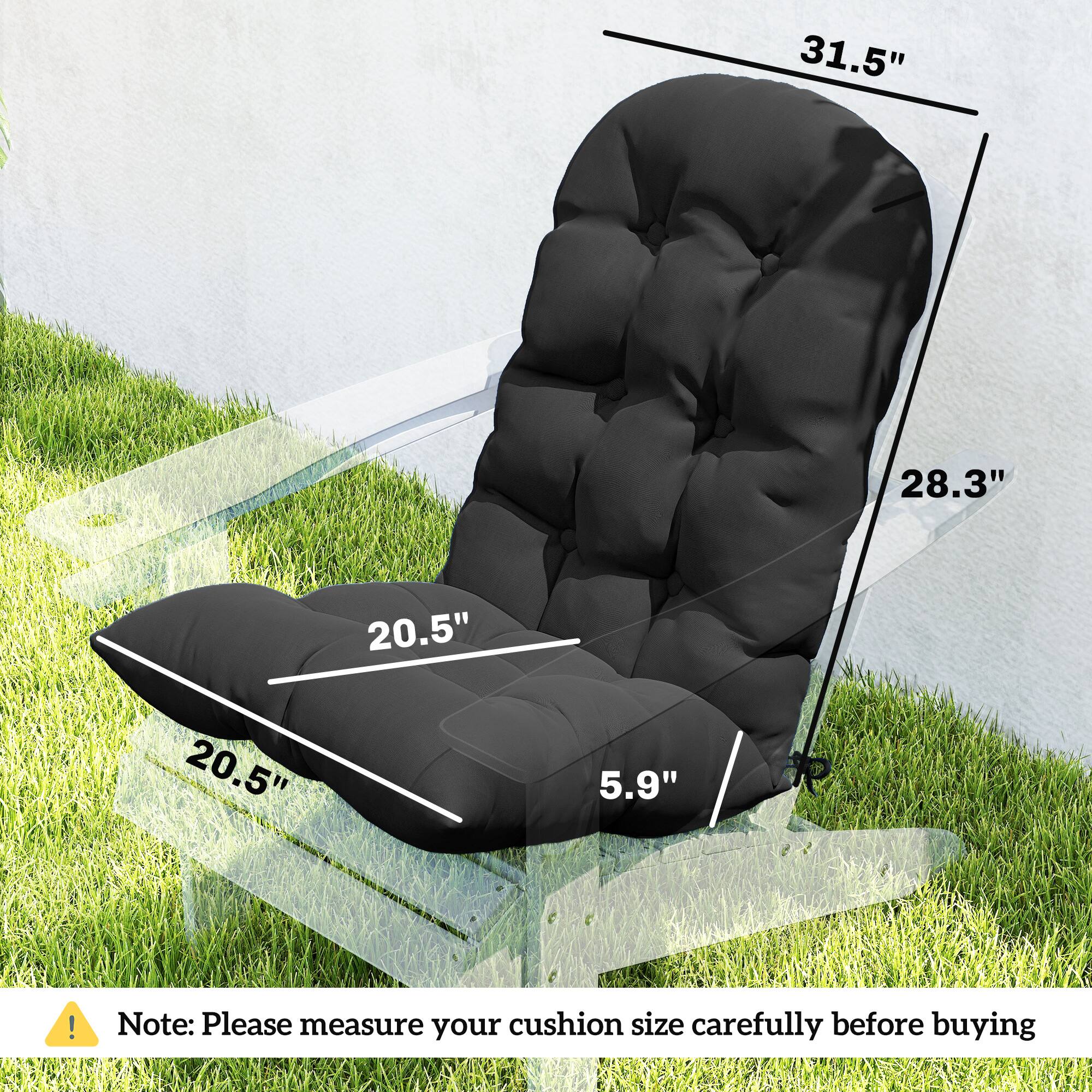 31.5" 28.3" 20.5" 20.5" 5.9"  
Note: Please measure your cushion size carefully before buying