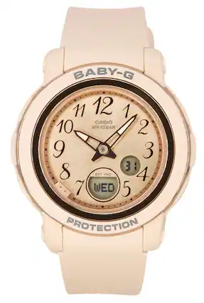BABY-G 11 12 1 CASIO 10 WR10BAR 2 9 3 3 8 DST HND 4 7 WED 5 PROTECTION