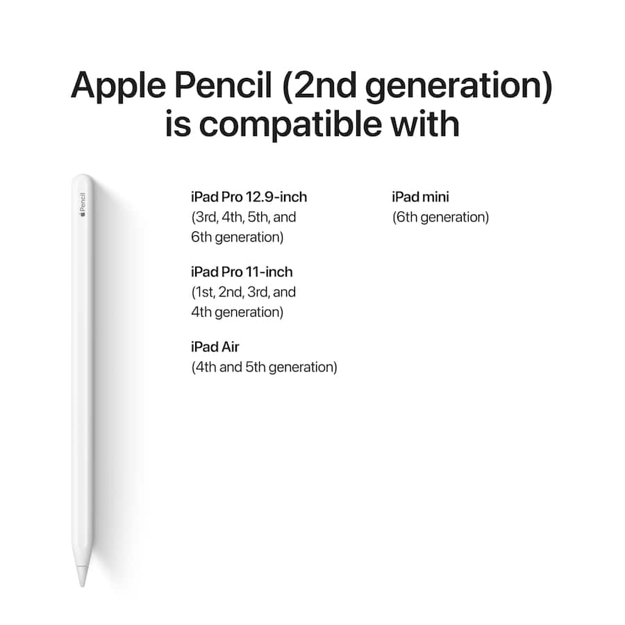 Apple Pencil (2nd Generation) White MXN43AM/A / MU8F2AM/A Apple Pencil (2nd Generation) White MXN43AM/A / MU8F2AM/A