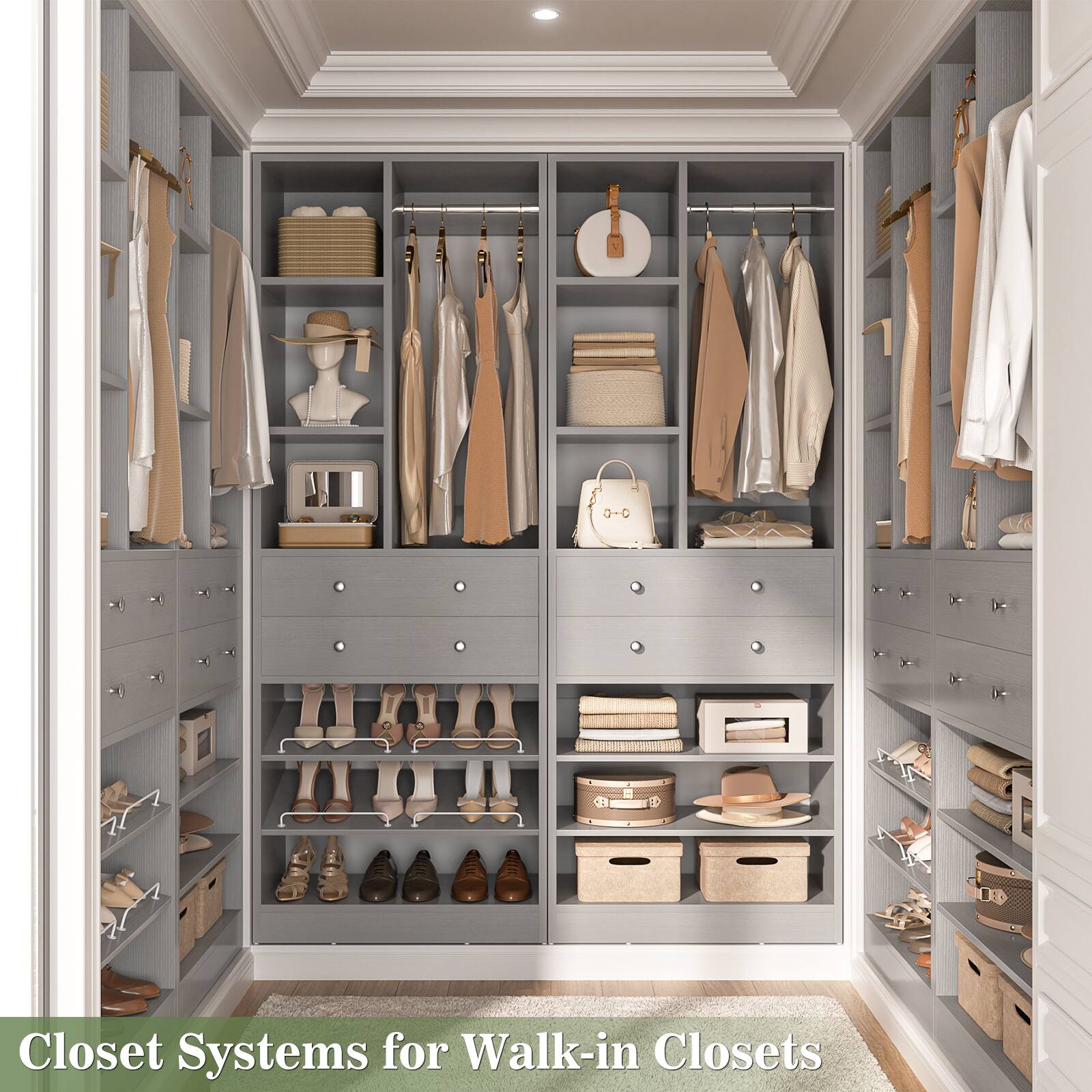 Closet Systems for Walk-in Closets