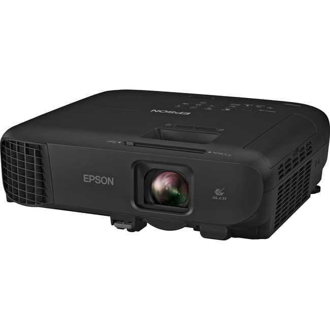 Epson - PowerLite 1288 LCD Projector - 16:9 - Portable - 1920 x 1080 - Front - 4000 lm - Meeting - Unknown