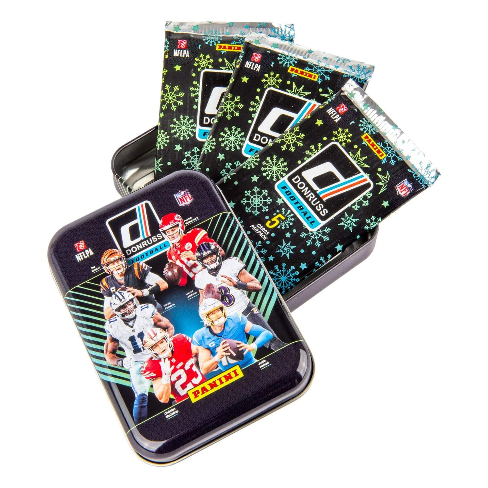 NFL - 2024-2025 Panini Donruss Football Holiday Tin | 3 Packs