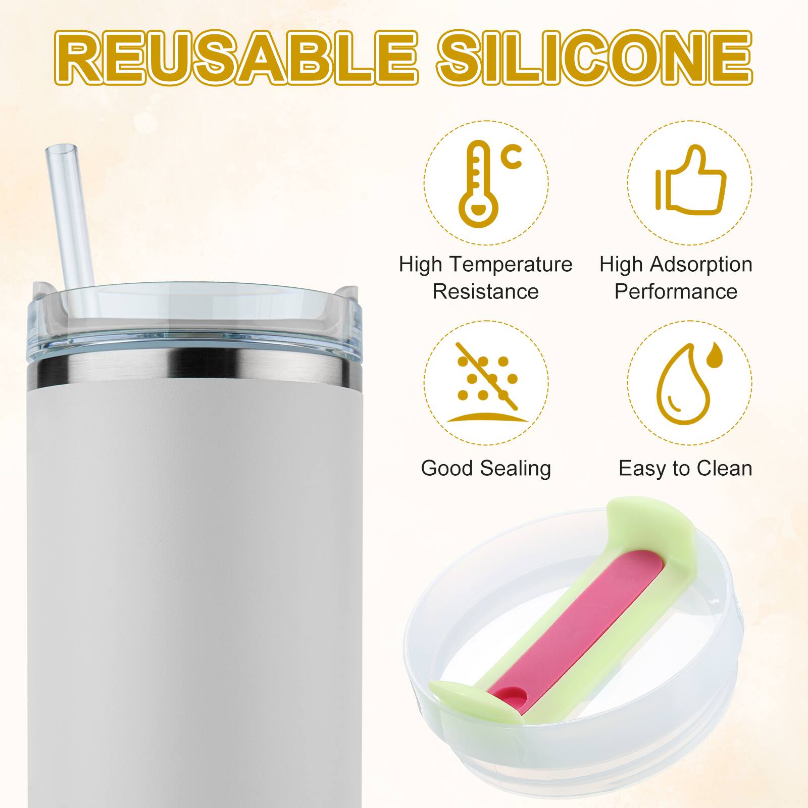 REUSABLE SILICONE

- High Temperature Resistance
- High Adsorption Performance
- Good Sealing
- Easy to Clean
