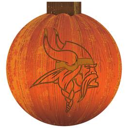 Fan Creations - Minnesota Vikings 12'' Pumpkin Sign - Orange