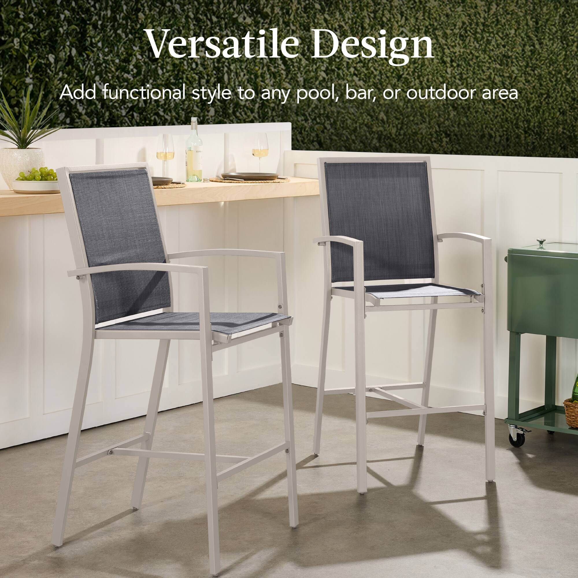 Versatile Design  
Add functional style to any pool, bar, or outdoor area