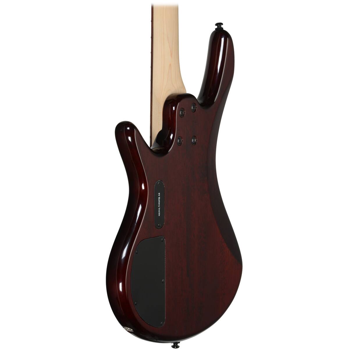 Alt View 3. Ibanez - Ibanez GIO Series GSR205SM 5-String Electric Bass Guitar, Rosewood Fretboard, Charcoal Brown Burst.