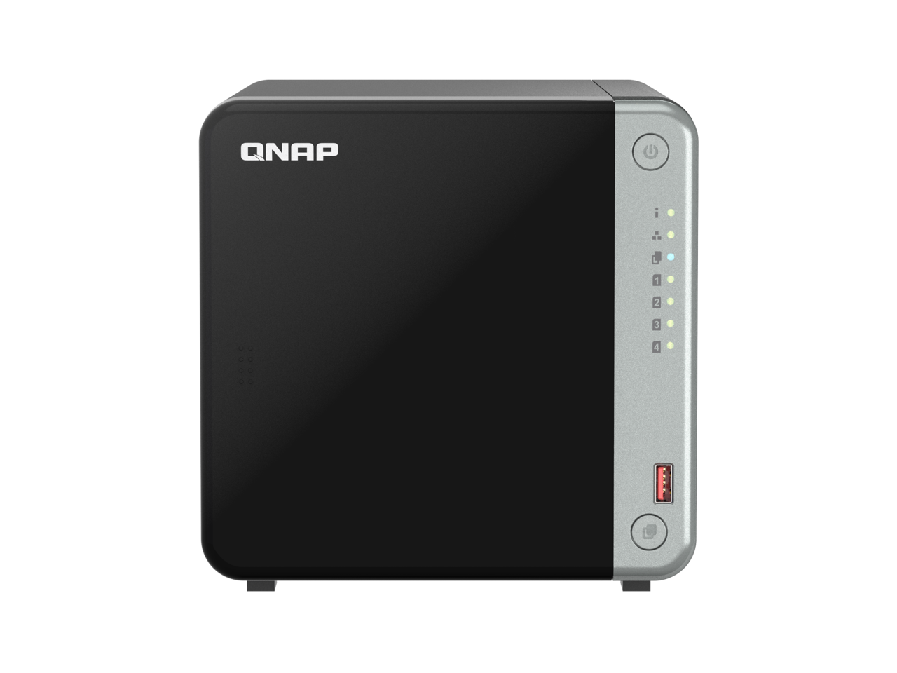 Alt View 1. QNAP - QNAP TS-462A-4G Diskless System NAS.