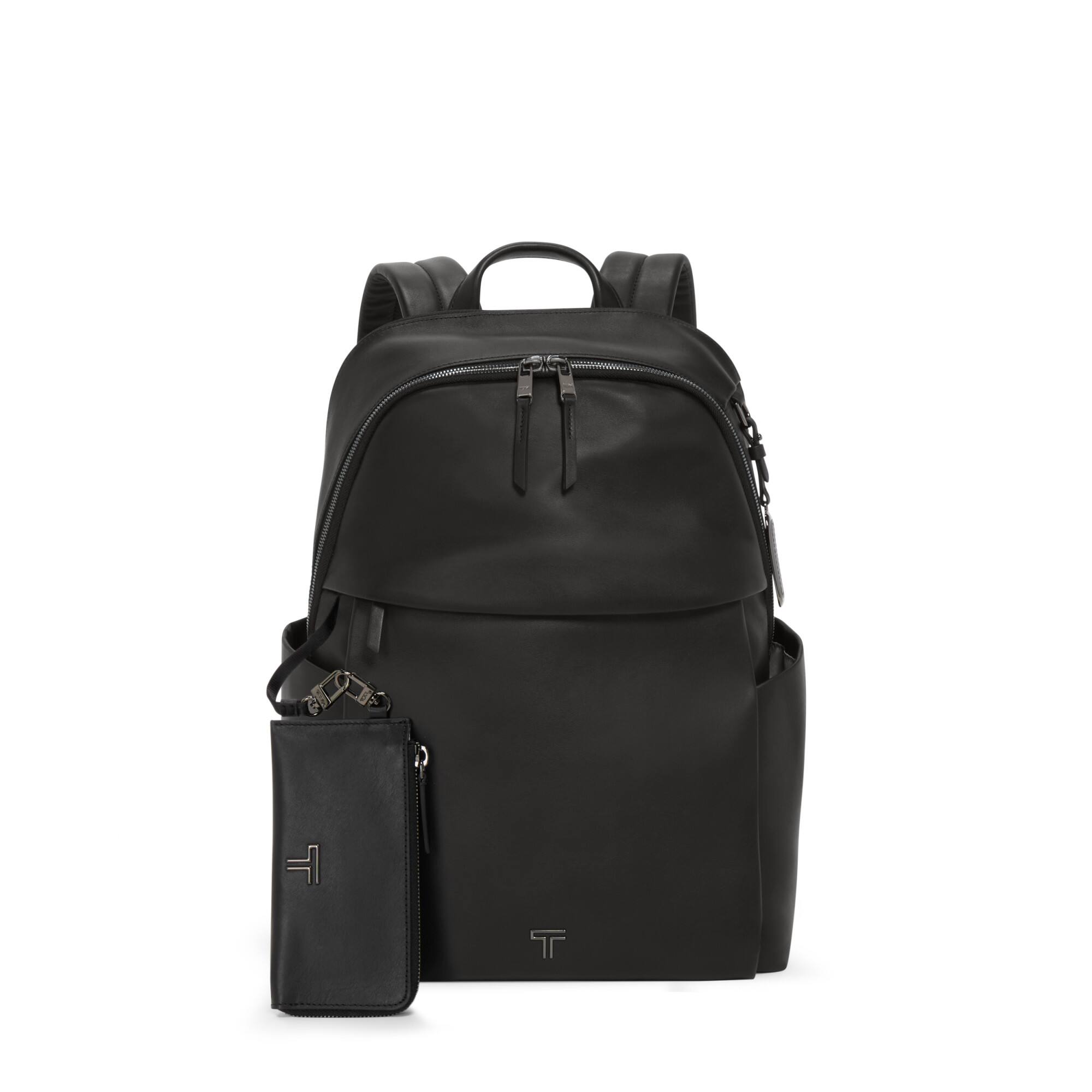 Left. TUMI - Voyageur Raina Backpack - Black / Gun Metal.