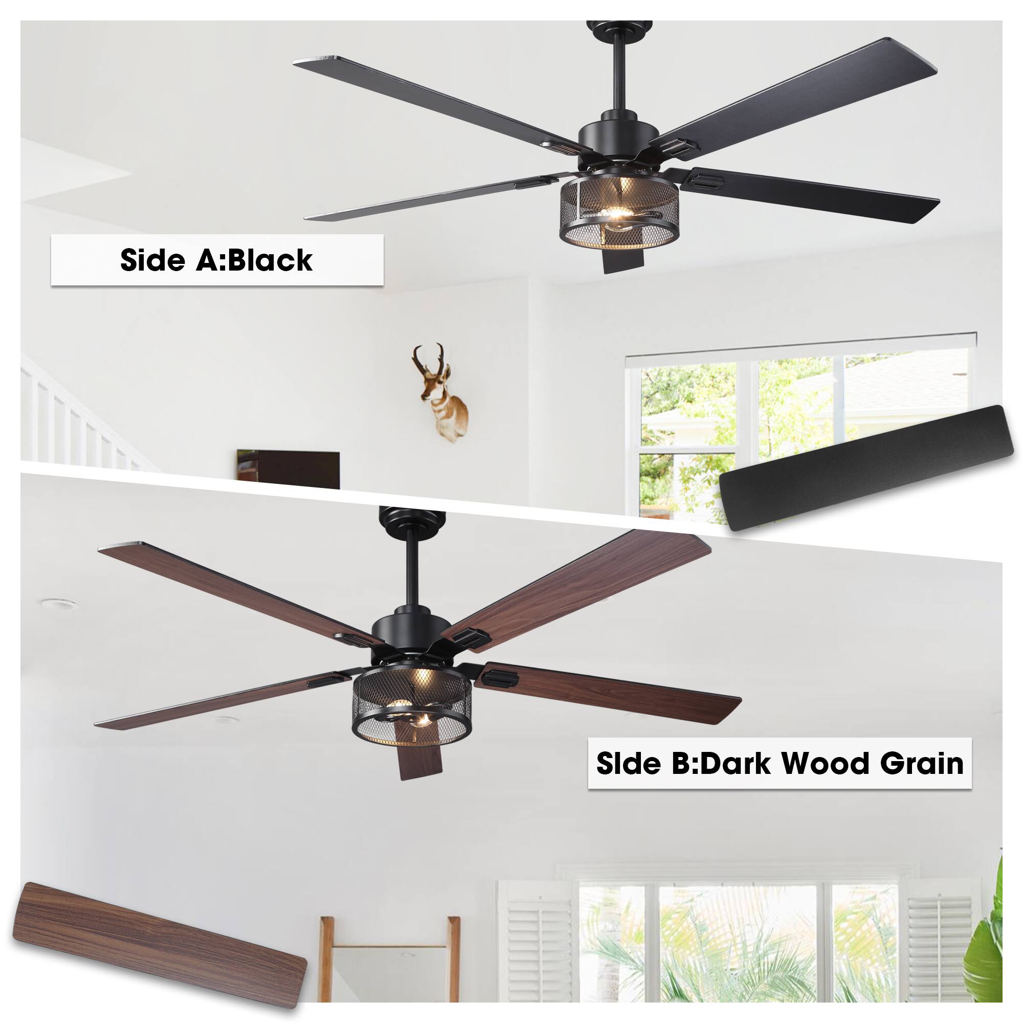 Side A: Black  
Side B: Dark Wood Grain