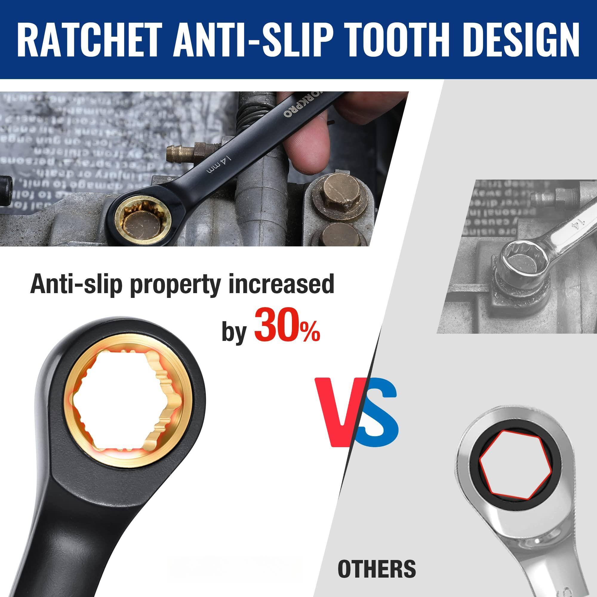 RATCHET ANTI-SLIP TOOTH DESIGN

Anti-slip property increased by 30% VS OTHERS
